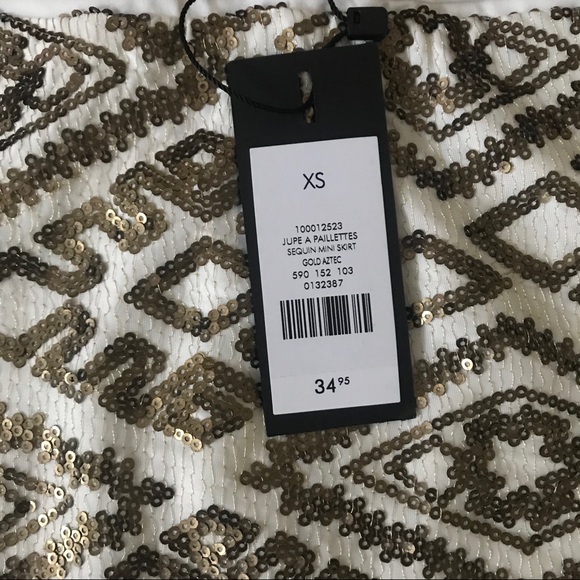 Sequin mink skirt - Picture 2 of 3